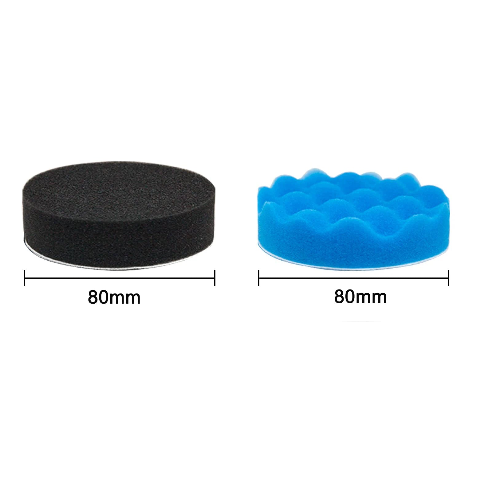 10 Pcs 3 Inch Polishing Pad Foam Drill Sponge Buffing Pads 80Mm Flocking Car Buffer Pads for Detail Polisher Waxing Cleaning