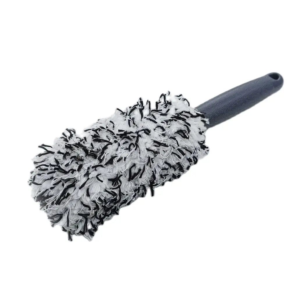 Car Wash Super Brush Plush Premium Wheels Brush Non-Slip Handle Easy to Cleaning Rims Spokes Wheel Barrel Car Accessories